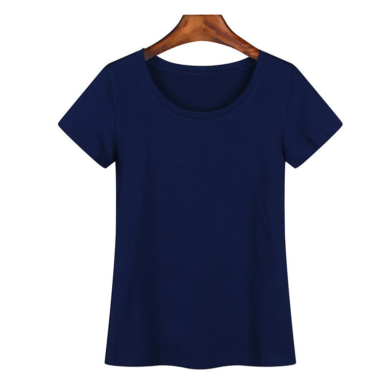 Women's Low-neck Short-sleeved T-shirt