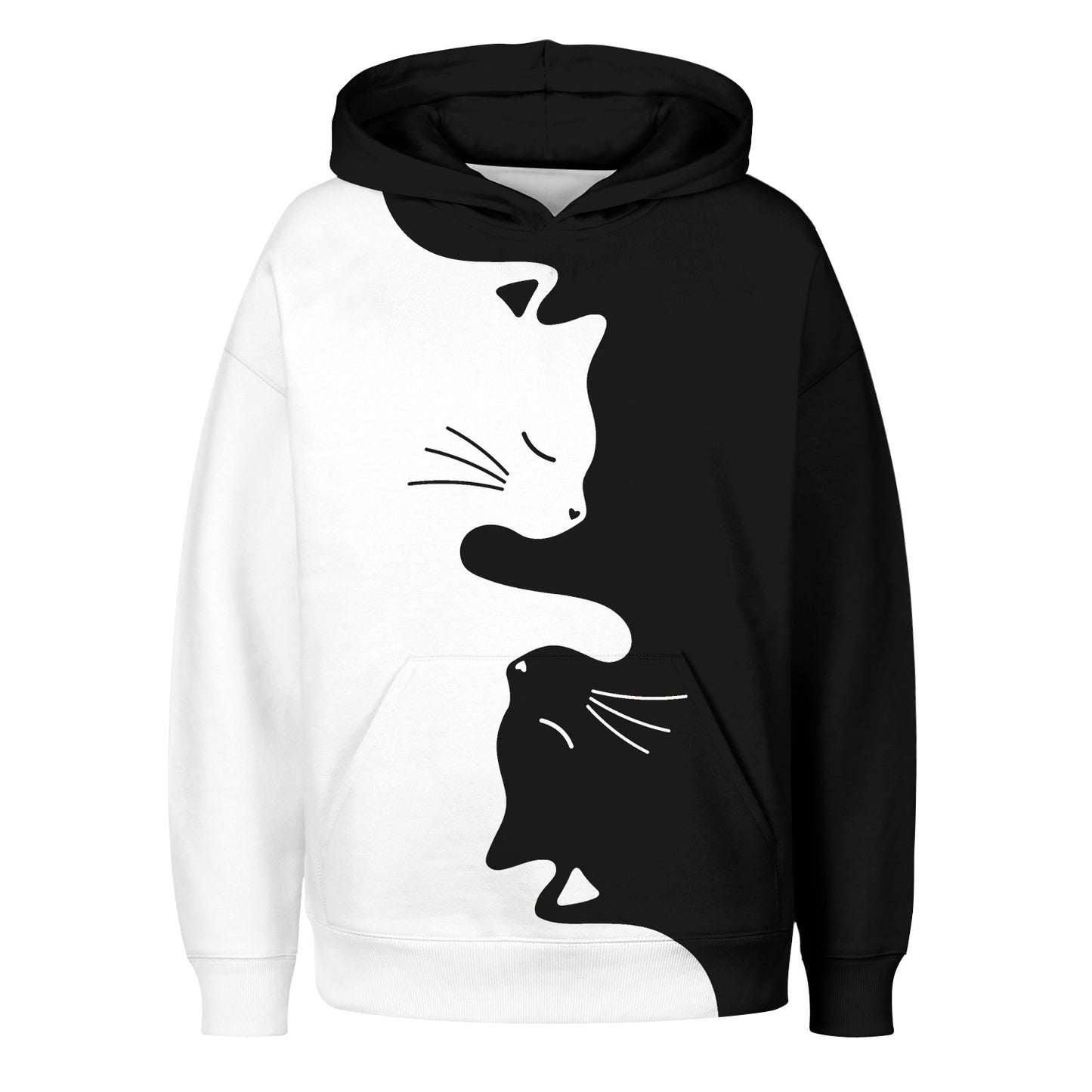 Hooded Long-sleeved Sweatshirt Pullover