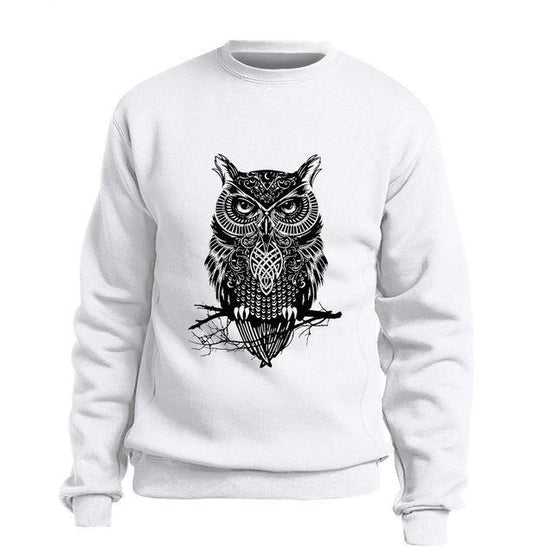 Heavy Combed Cotton Printed Round Neck Long Sleeve T-Shirt