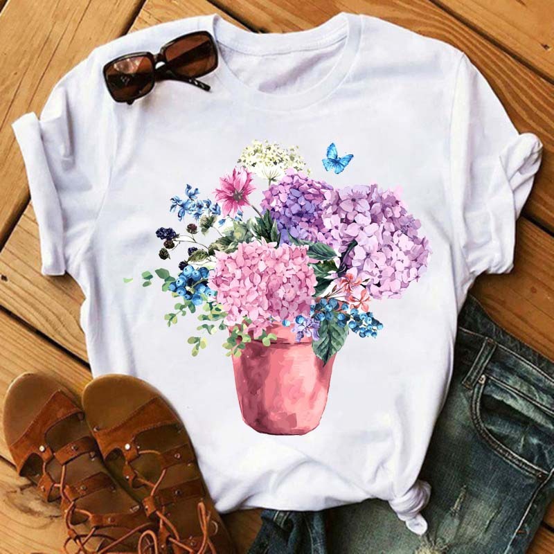 Summer New Printed Short-sleeved T-shirt