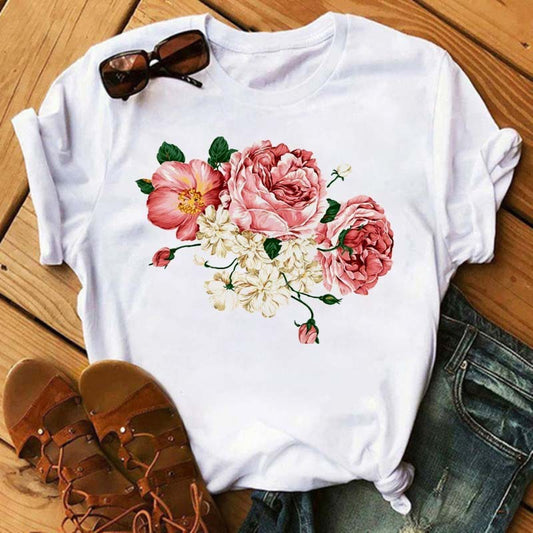 Summer New Printed Short-sleeved T-shirt