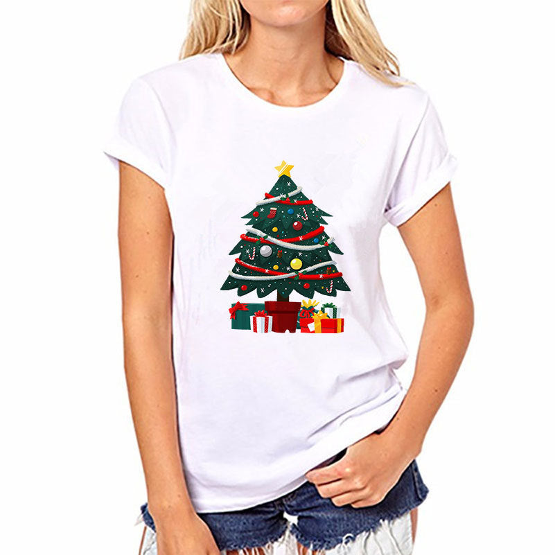 Casual Women's Printable Short Sleeve T-Shirt