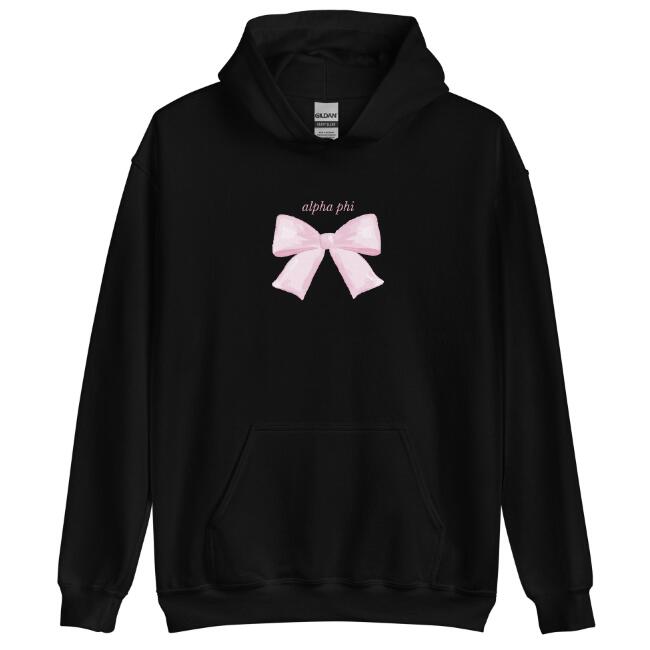 Alpha Phi Bowknot So Cute Hoodie