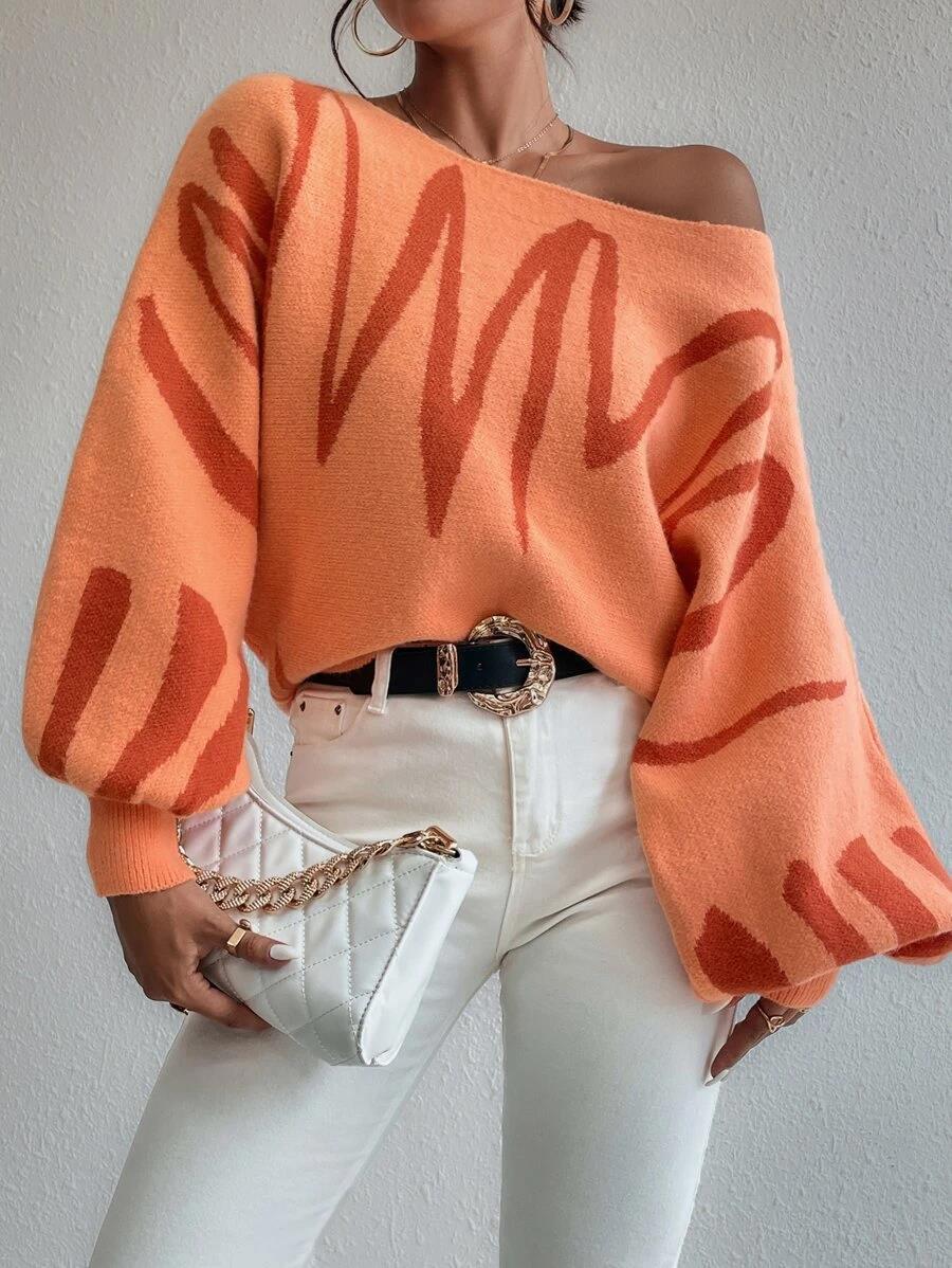 New Lantern-sleeved Pullover Sweater Fashion Line