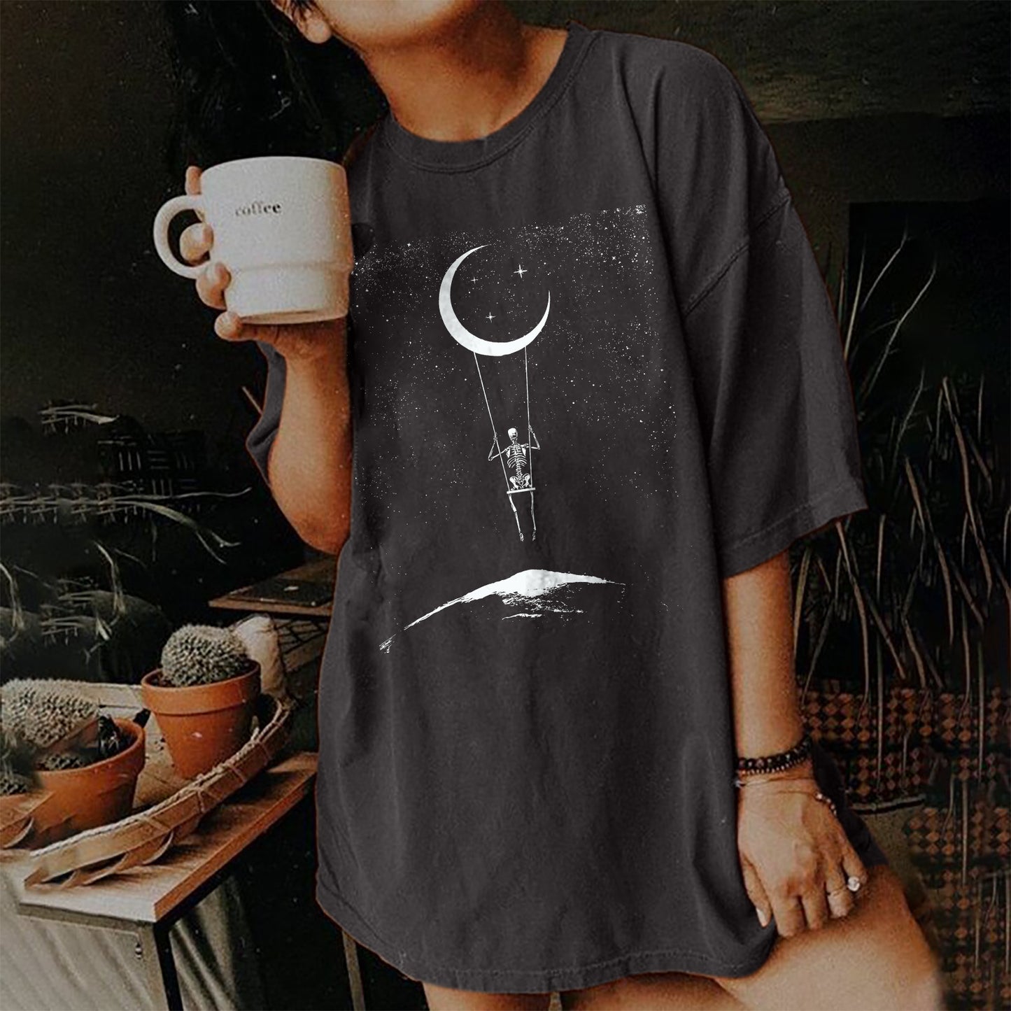 Short Sleeve T Shirt Women's Vintage Print