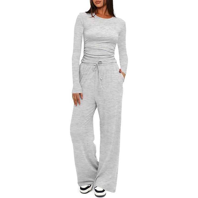 2 Pieces Women's Suit Autumn Winter Long Sleeve Tops