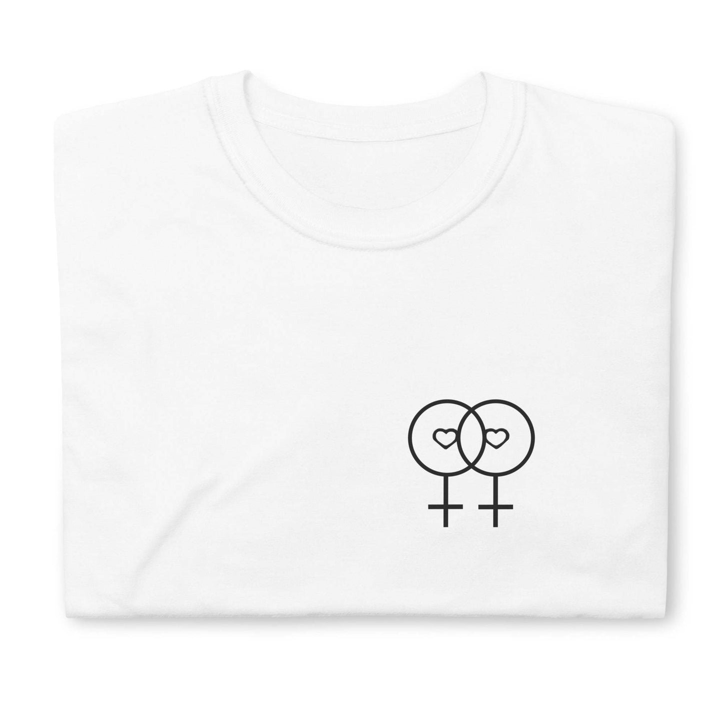 Lesbian Love Sports Short Sleeved T-shirt