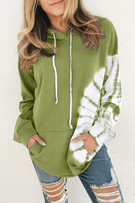 New Loose Long Sleeve Printed Hooded Sweatshirt