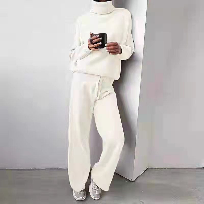 Casual Fashion Suits For Women Turtleneck Sweater