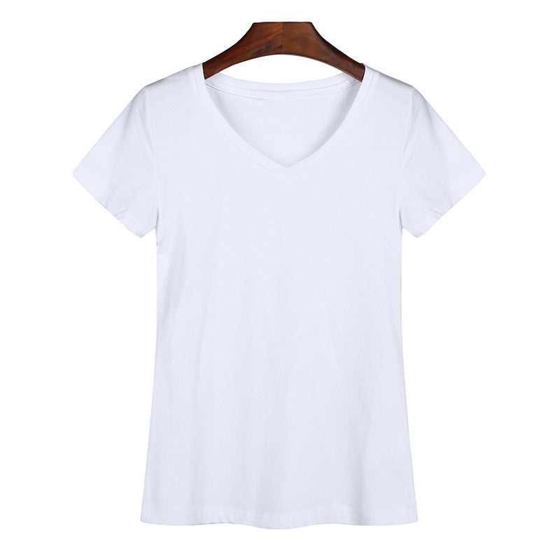 Women's Low-neck Short-sleeved T-shirt