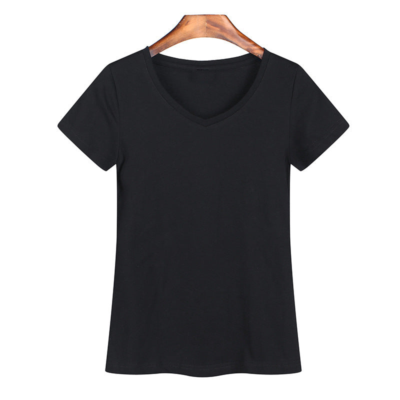 Women's Low-neck Short-sleeved T-shirt