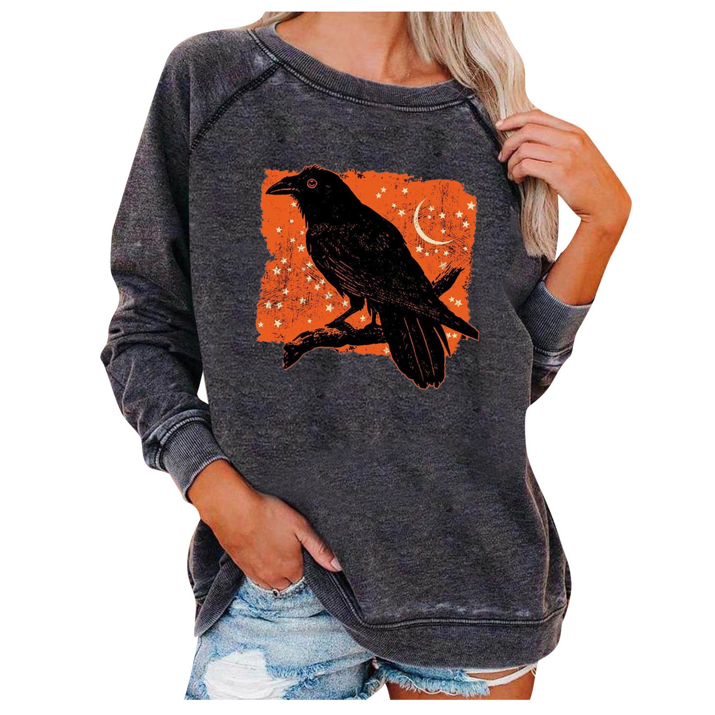 Loose Women's Tops Halloween Themed Sweatshirts