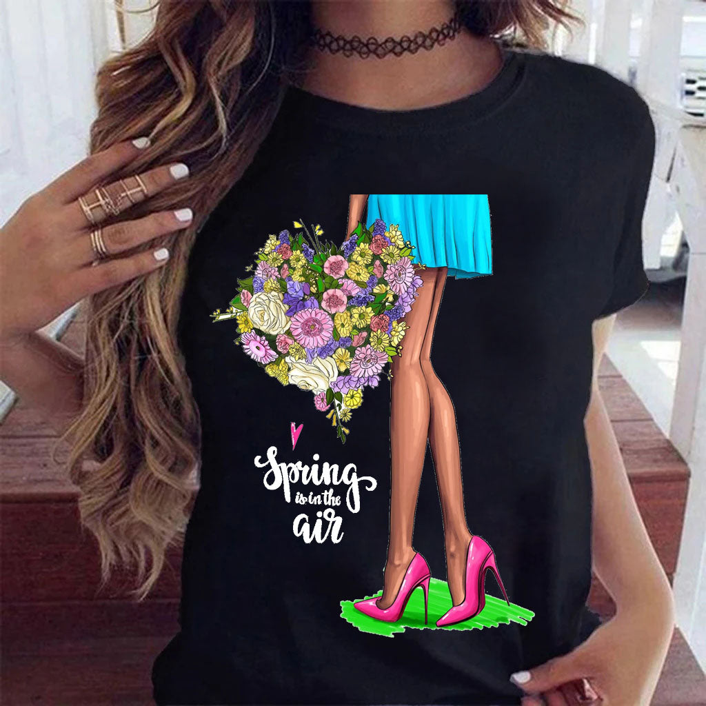 Sunflower Black Loose Short Sleeve T-Shirt