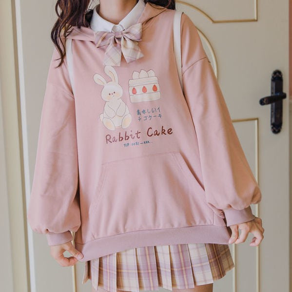 Sweet Small Thin Hooded Sweater Female Student