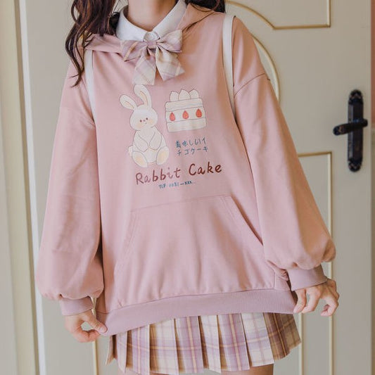 Sweet Small Thin Hooded Sweater Female Student