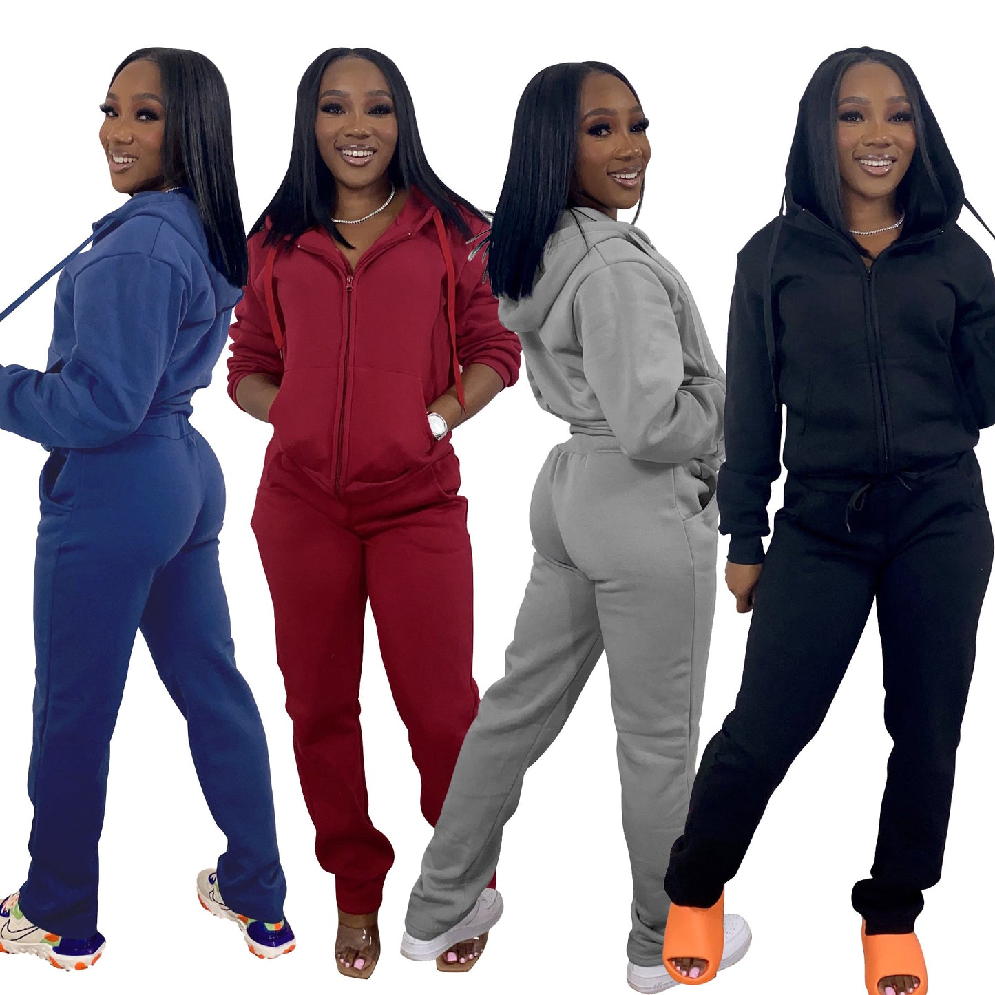 Women Sweatsuit Set 2 Piece Outfits Casual Hoodies