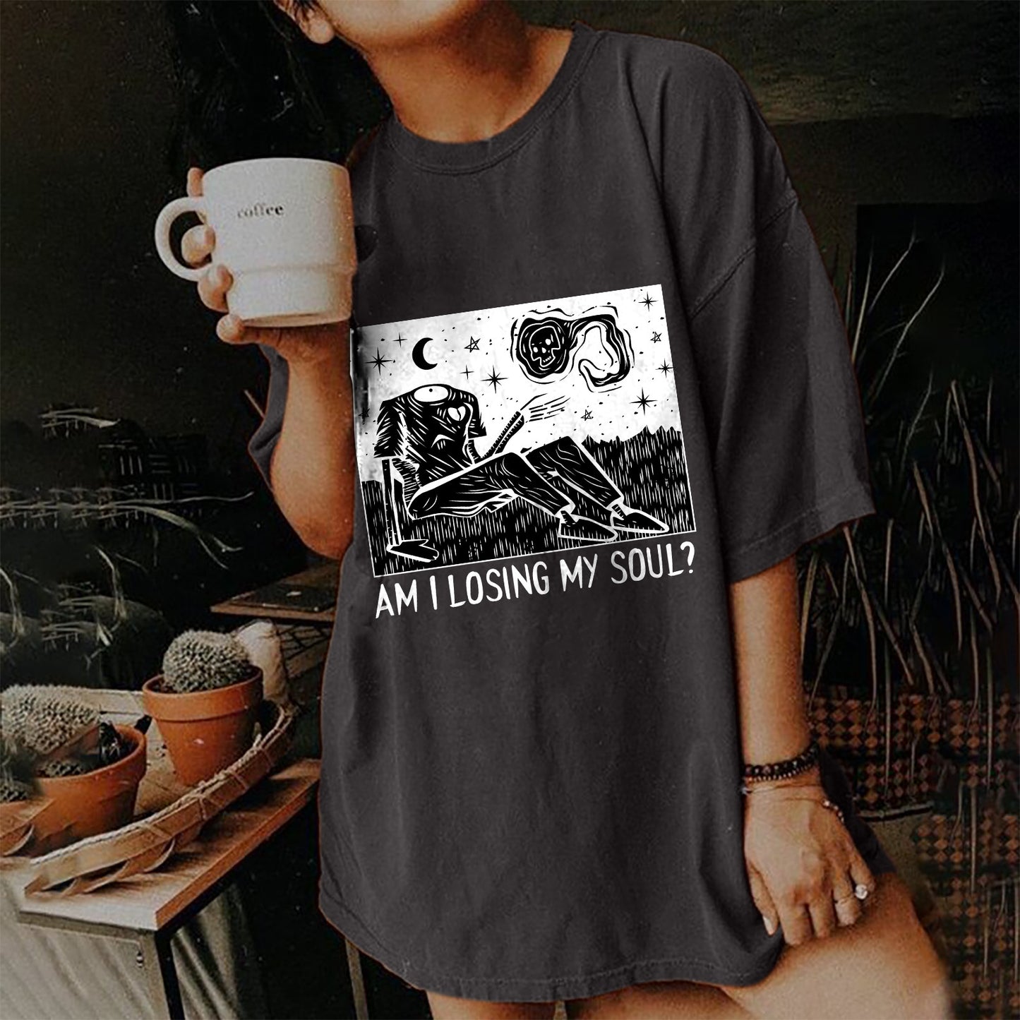 Short Sleeve T Shirt Women's Vintage Print