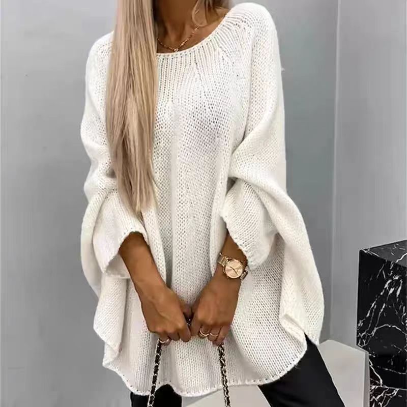 Winter Loose Batwing Sleeve Pullover Sweater Fashion Oversized