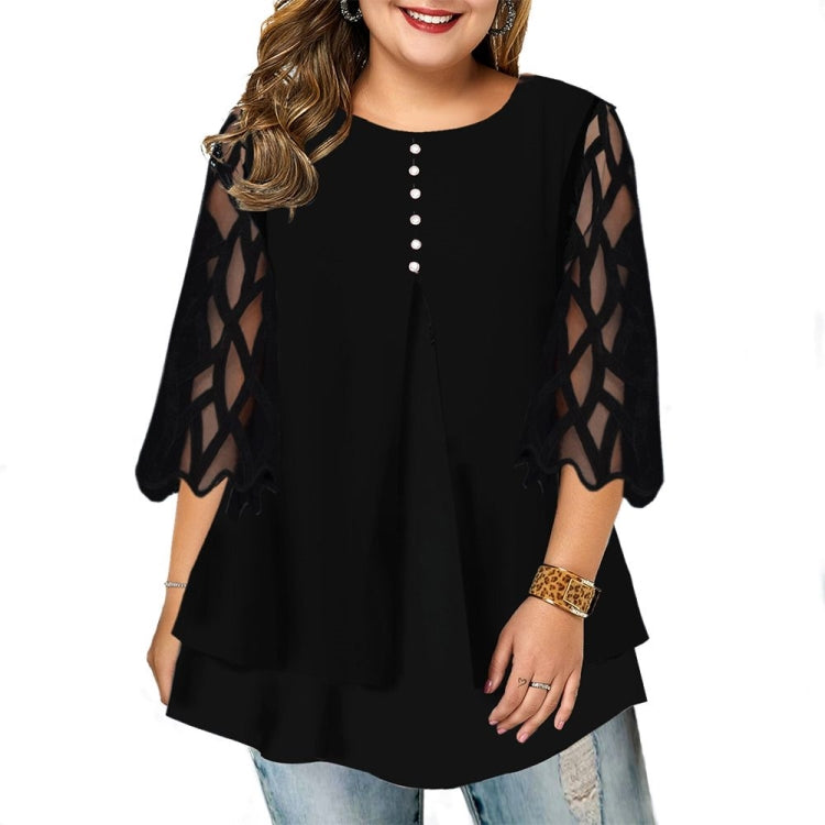 Plus Size Blouse Casual Women Tops Blouses Ruffled Shirts