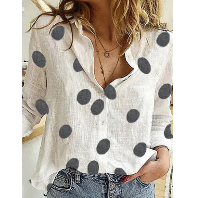 Autumn Long Sleeve Casual Loose Shirt Women Elegant Butterfly