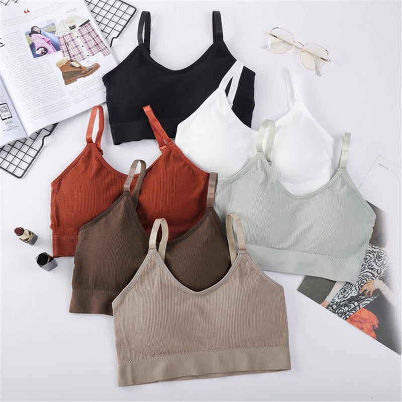 Women Crop Tops Seamless Underwear Female Tank Sexy