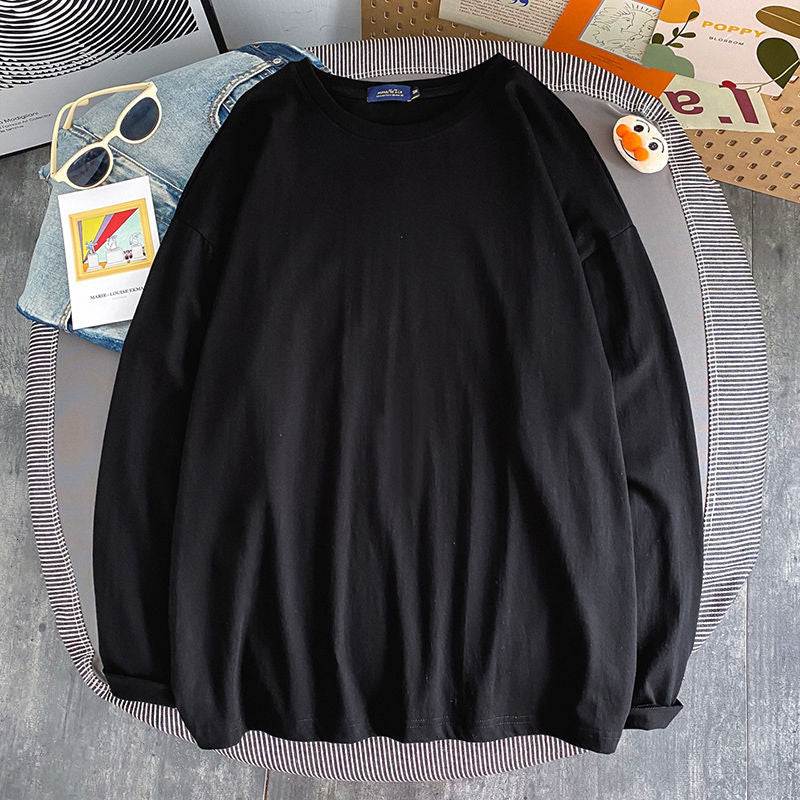 10 Solid Color Women Long Sleeve T shirts Korean Women