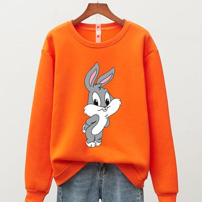 Hot Hit Winter Print Rabbit & Mouse 15 Colors Oversize Hoodies