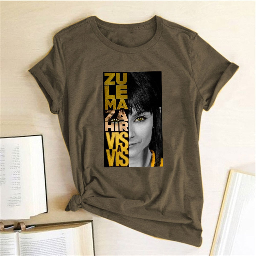 T-shirt Hir Vis A Vis Women T-shirt Casual Short Sleeve Summer