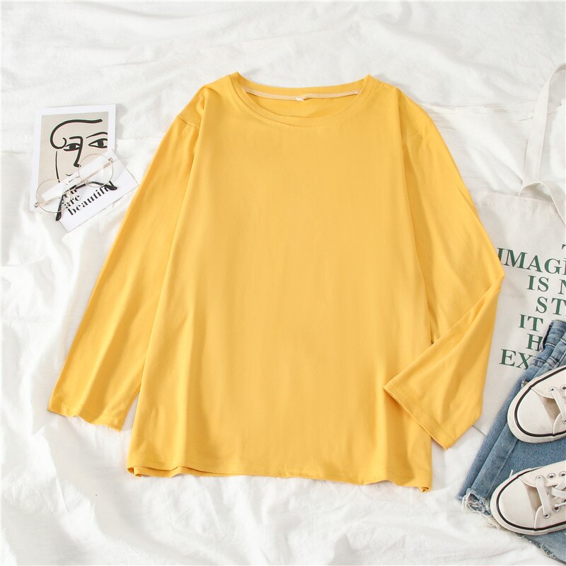 Summer T-shirt Women Candy Oversize Boyfriend Style Tops