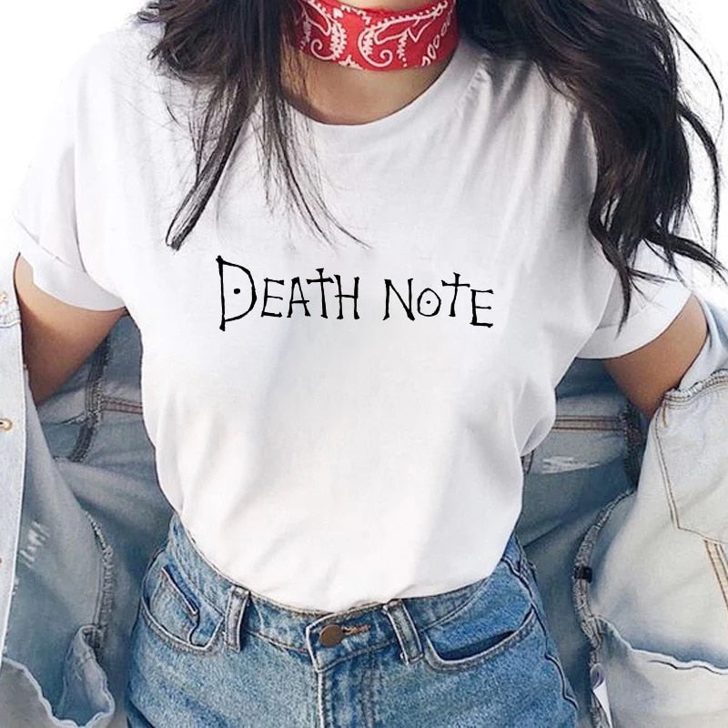 Death Note Harajuku Gothic Oversize T Shirt Short Sleeve