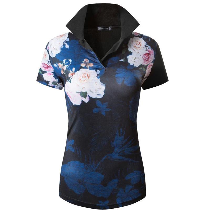 Asian Style Women's Casual Short Sleeve T-Shirt Tee Floral