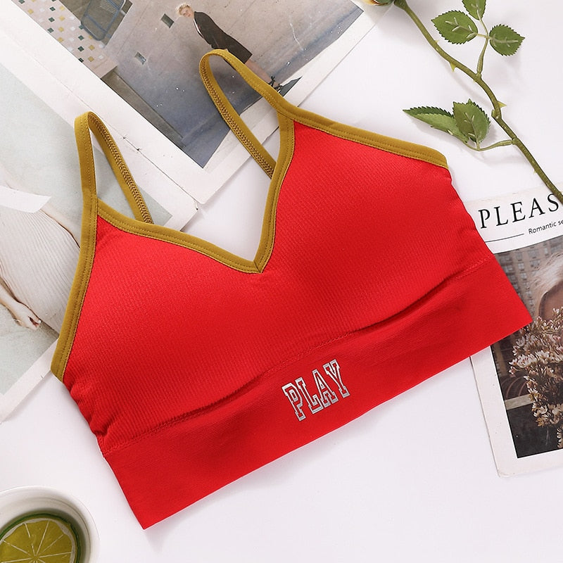 Women Tank Crop Top Female Push Up Tube Top Sexy Seamless