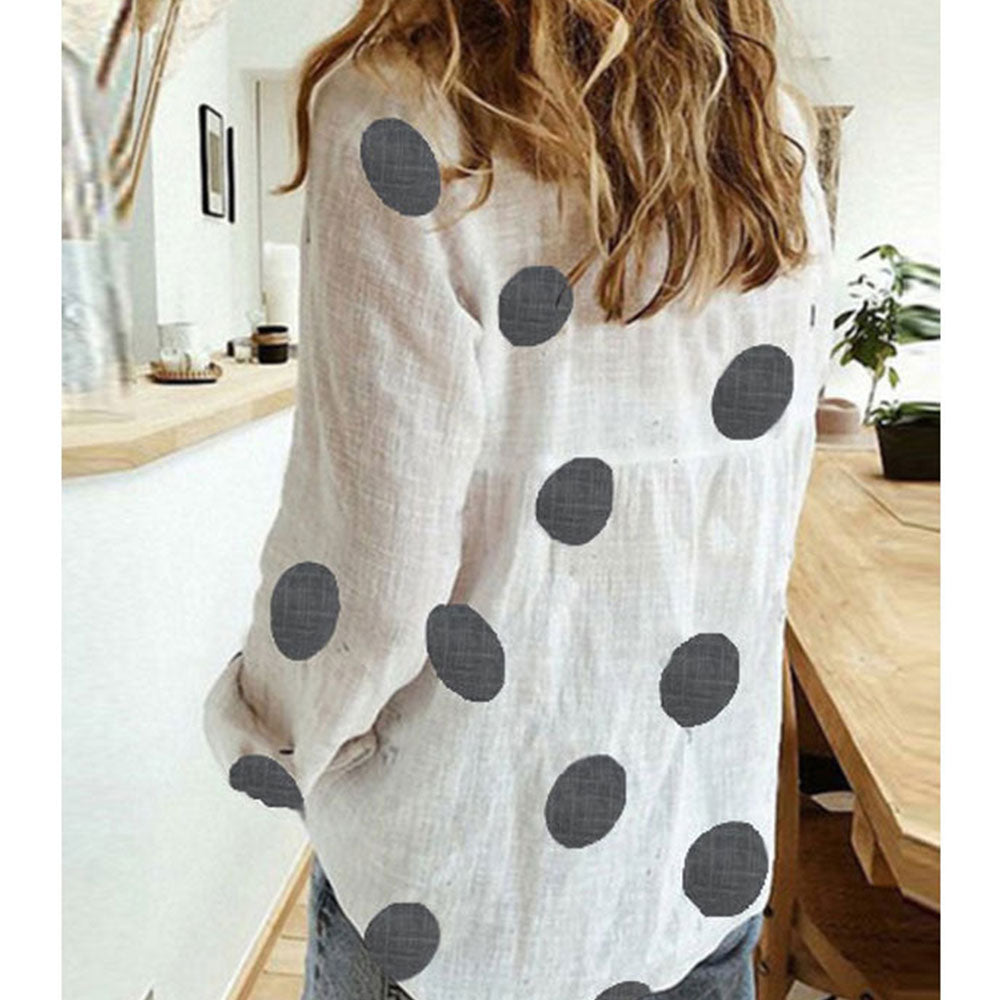 Autumn Long Sleeve Casual Loose Shirt Women Elegant Butterfly