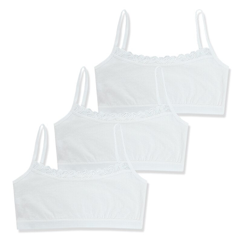 Girls Lace Puberty Teenage Soft Cotton Underwear