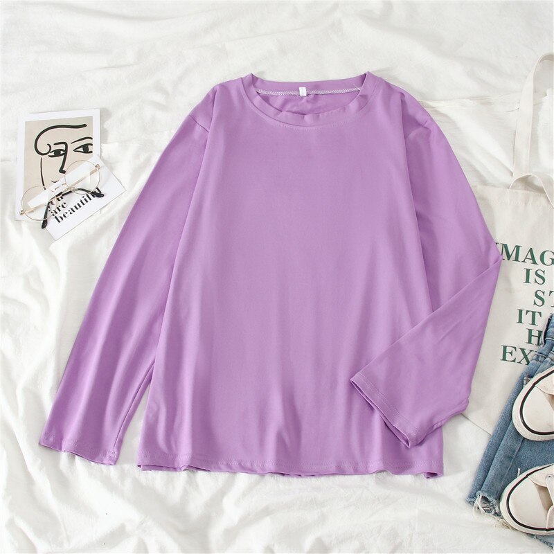 Summer T-shirt Women Candy Oversize Boyfriend Style Tops