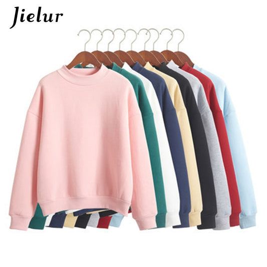 Cute Women Hoodies Pullover 9 Colors Autumn Coat Winter