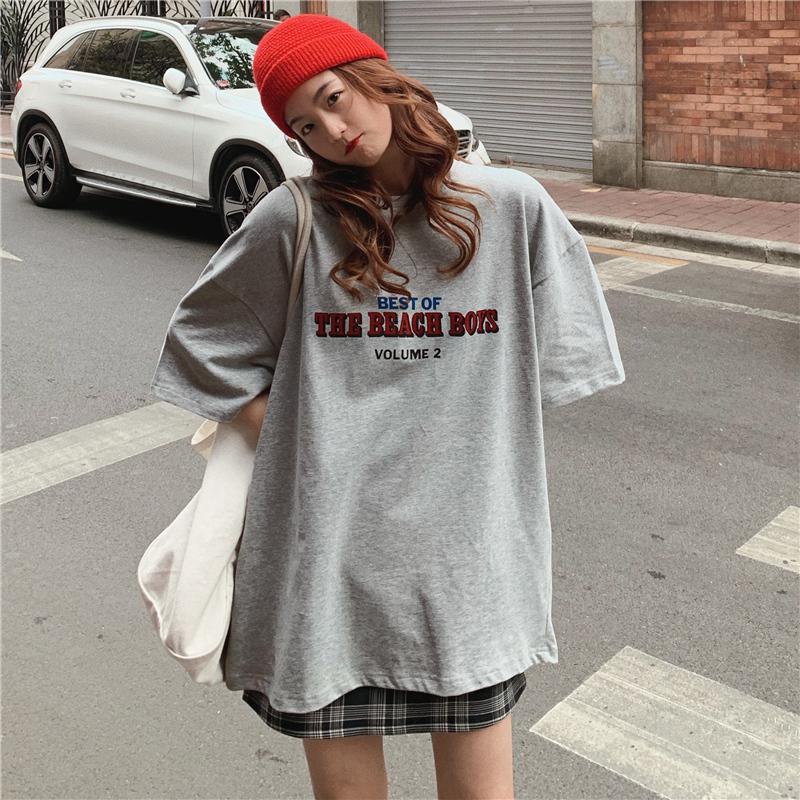 Casual Loose Fashion Basic Letter Printed All Match Oversize