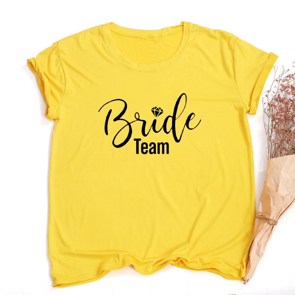 1 Piece Bride Team Couple Bachelorette Bride Party Summer T-Shirt