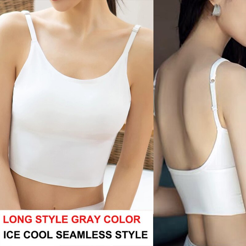 Women Tank Crop Top Seamless Underwear Female Crop Tops