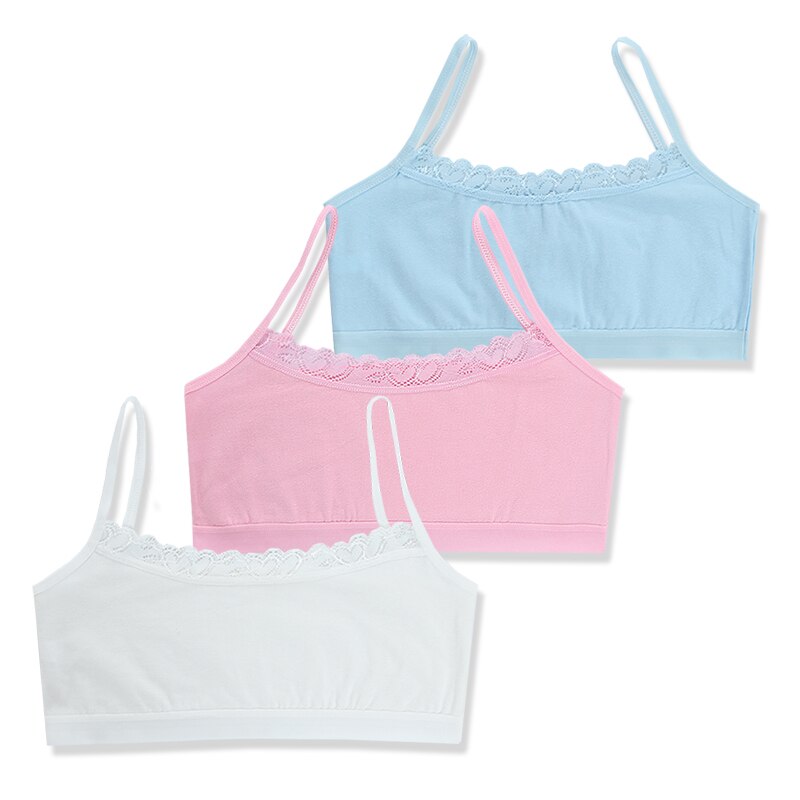 Cotton Dot Lace Bras Sports Underwear Crop Top