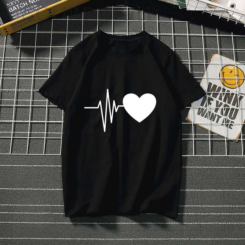 Women's t-shirt Harajuku love t shirt women feminina ladies Than heart ulzzang graphic t shirts women 2019 summer femme clothes