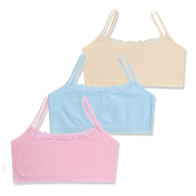 Cotton Dot Lace Bras Sports Underwear Crop Top