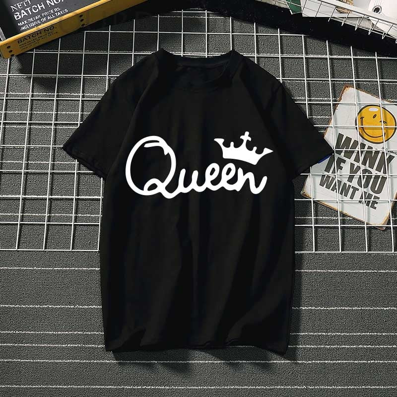 Queen crown Print Women tshirt T shirt o-neck summer