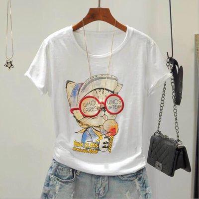 Summer England Style Short Sleeve Tees Tops Cartoon Kawaii