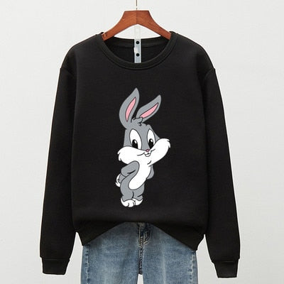 Hot Hit Winter Print Rabbit & Mouse 15 Colors Oversize Hoodies