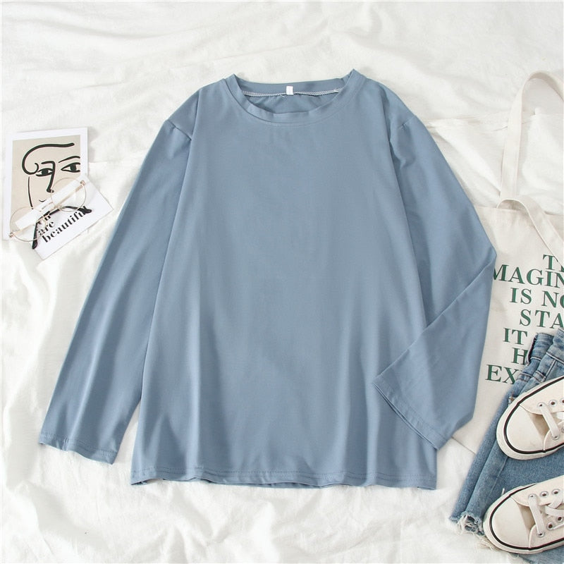 Summer T-shirt Women Candy Oversize Boyfriend Style Tops