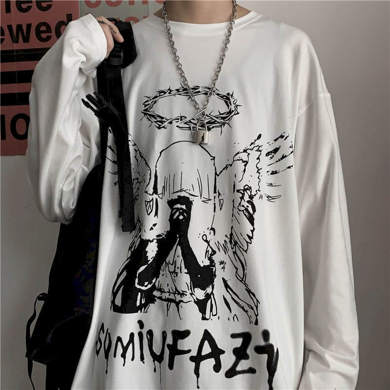 Youth Autumn T-shirt Men Tshirt Women Long-sleeved