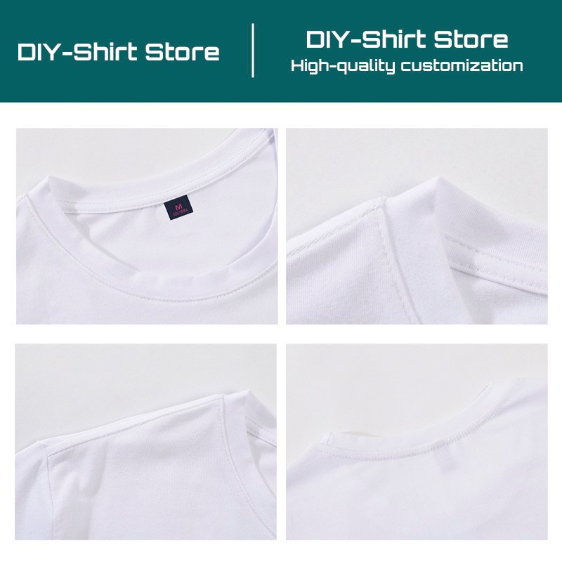 t shirt Women's tops multi-color custom logo short-sleeved high-end skin-friendly cotton round neck printing DIY brand text