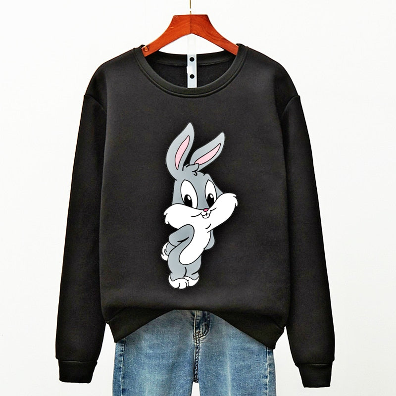 Hot Hit Winter Print Rabbit & Mouse 15 Colors Oversize Hoodies