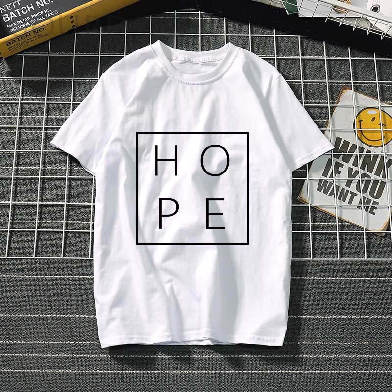 Hope Love letter Women T Shirt women clothes